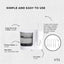 Orku 1000ml Water Flosser Electric Oral Irrigator - Stepless Pressure White