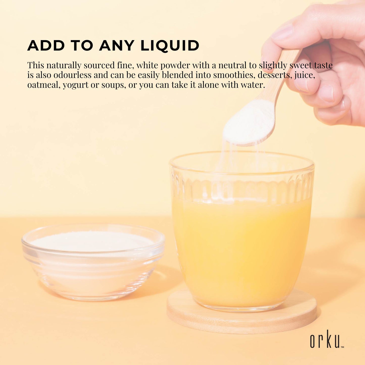 Orku 100g Chicory Root Inulin Powder - Unflavoured Food Ingredient
