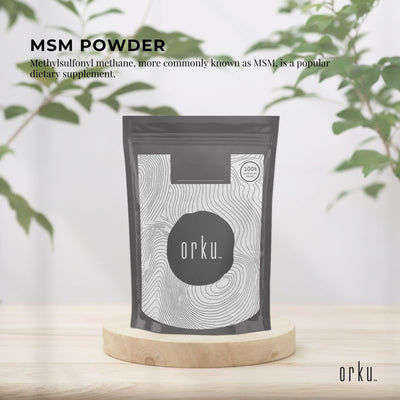 Orku 100g MSM Powder or Crystals - 99.9% Pure USP Grade Methylsulfonylmethane