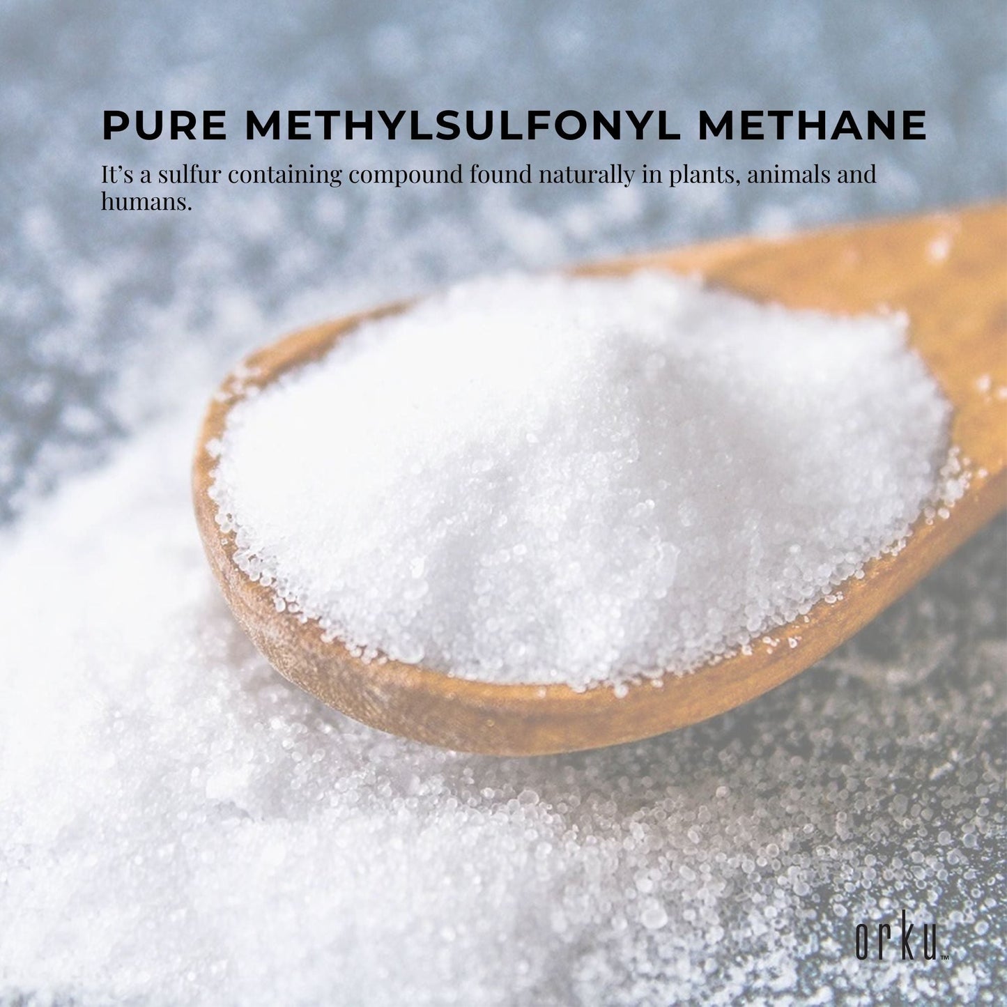 Orku 100g MSM Powder or Crystals - 99.9% Pure USP Grade Methylsulfonylmethane