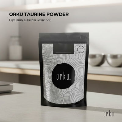 Orku 100g Taurine Powder - High Purity L-Taurine Amino Acid Ingredient