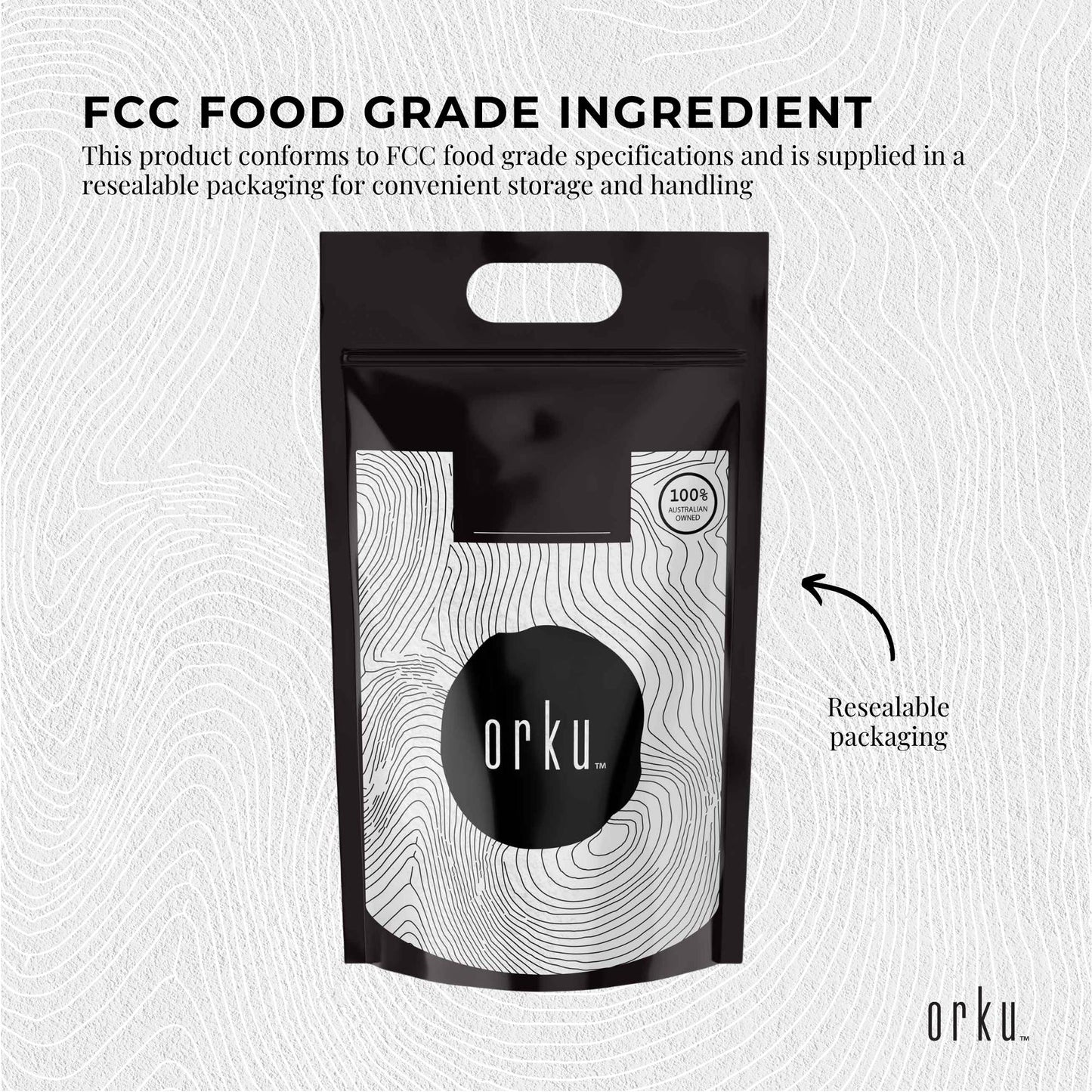 Orku 10Kg Potassium Bicarbonate Powder Bulk - Food Grade FCC for Brewing Baking