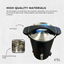 Orku 10L Candle Wax Melter with Tap and Accessories - 220-240V Electric Black
