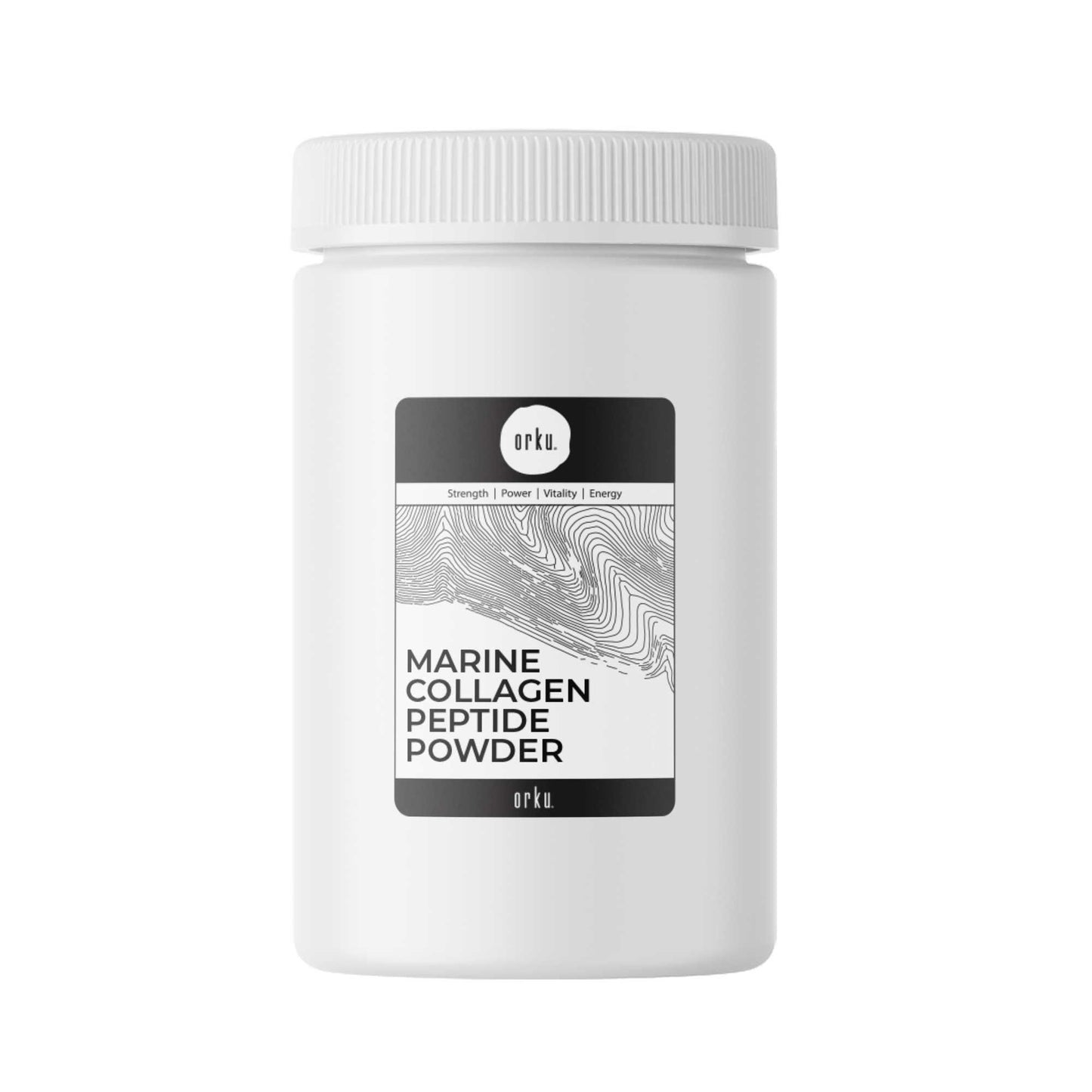 Orku 1Kg Marine Collagen Peptide Powder Jar - Type I Hydrolysed Protein