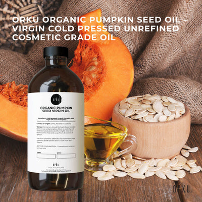 Orku 1L Organic Pumpkin Seed Virgin Oil Cold Pressed Cosmetic Grade