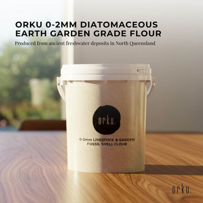 Orku 1.2Kg Diatomaceous Earth Garden 0-2mm Australian Fossil Shell Flour