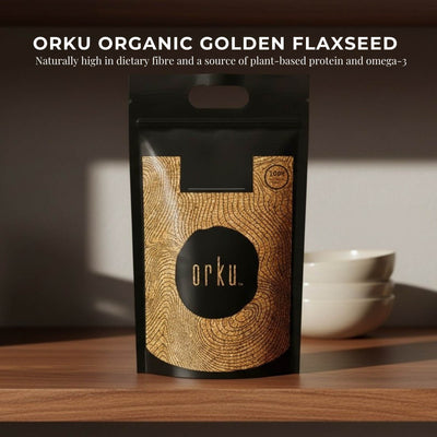 Orku 20Kg Organic Golden Linseed Flaxseed Whole Grain Non GMO Bulk