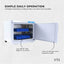 Orku 23L UV Disinfection Electric Towel Warmer Cabinet Salon Spa White