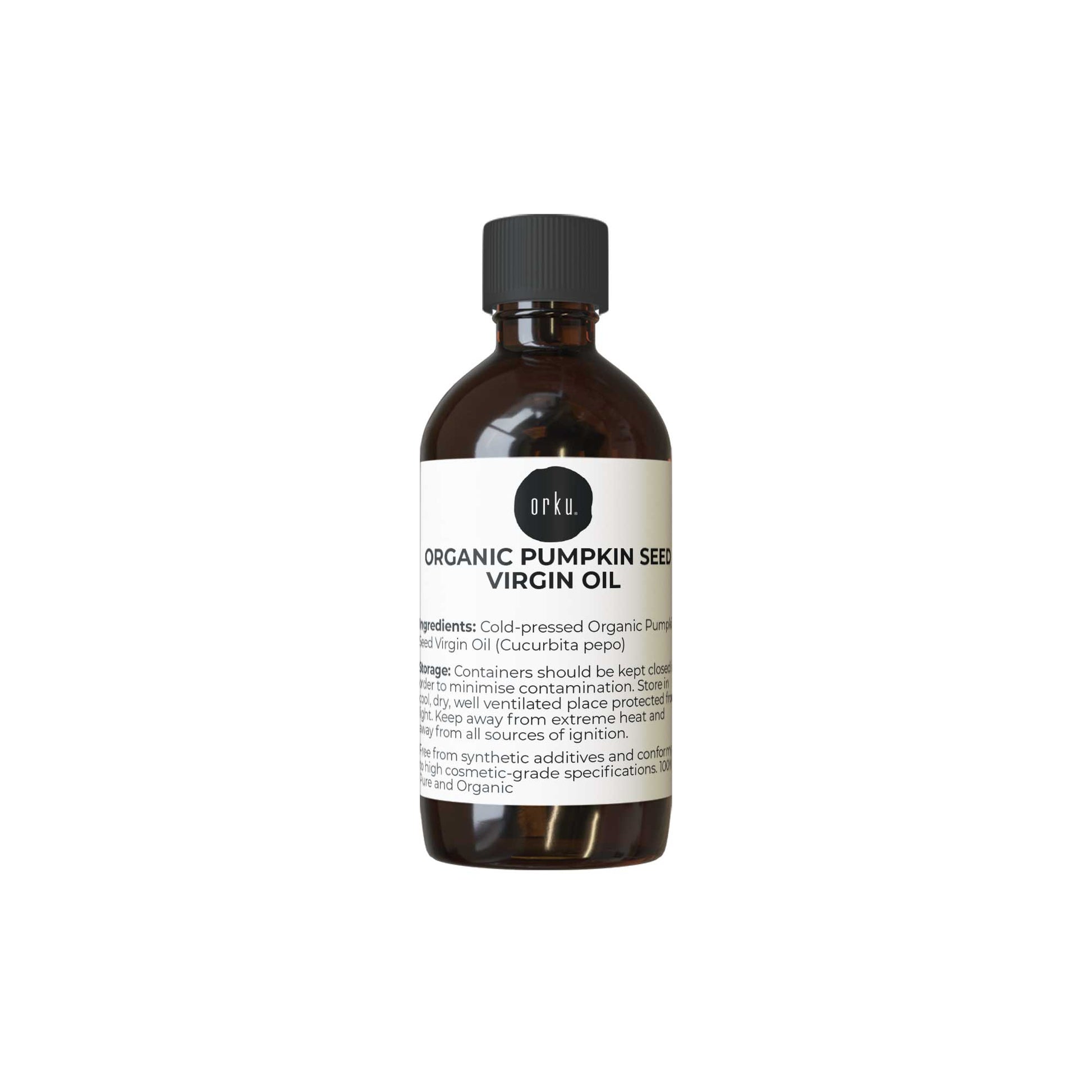Orku 250ml Organic Pumpkin Seed Virgin Oil Cold Pressed Cosmetic Grade