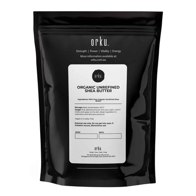 Orku 2Kg Organic Unrefined Shea Butter Raw African Karite Chunks