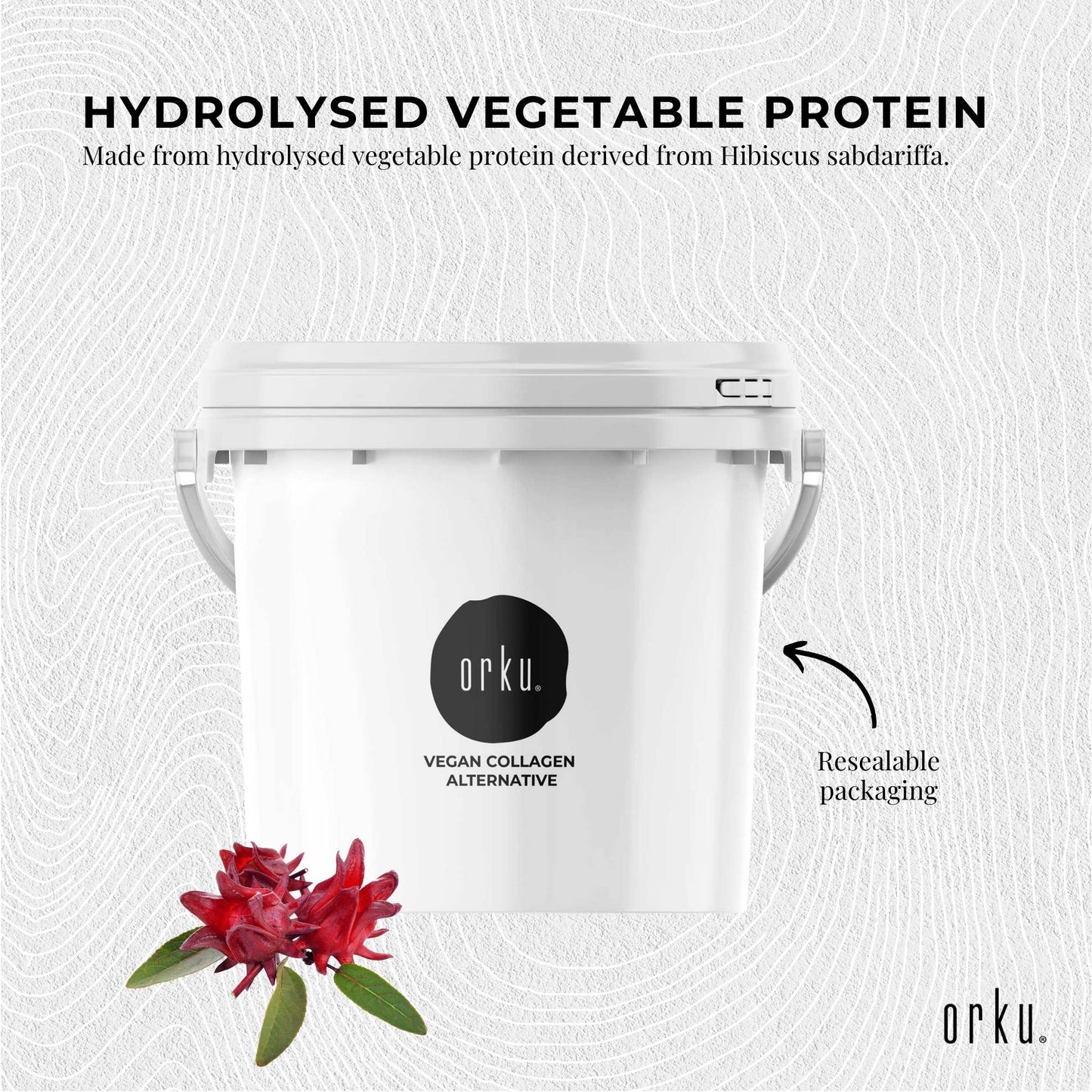 Orku 2.5Kg Vegan Collagen Plant Based Alternative Powder Hydrolysed Protein