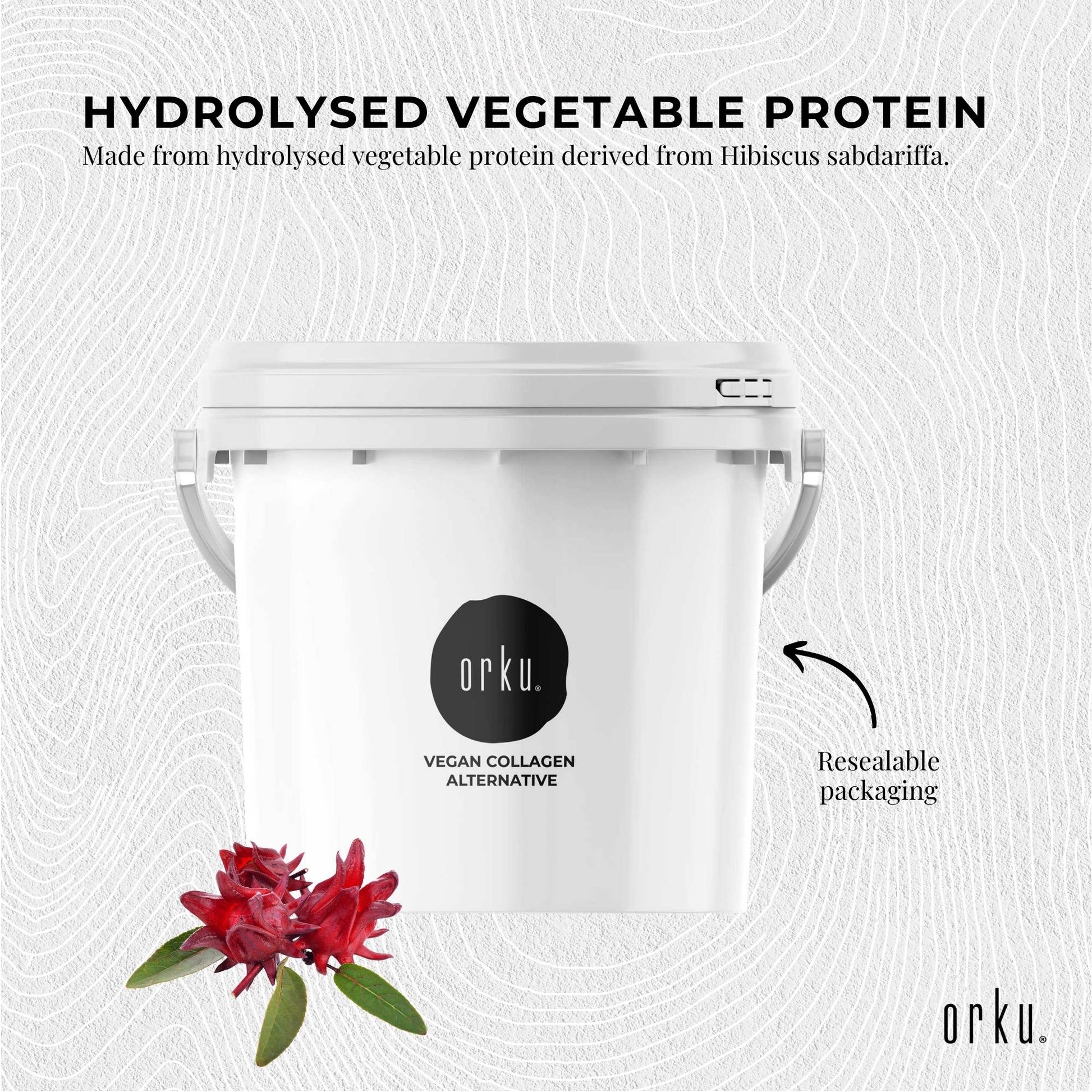 Orku 2.5Kg Vegan Collagen Plant Based Alternative Powder Hydrolysed Protein
