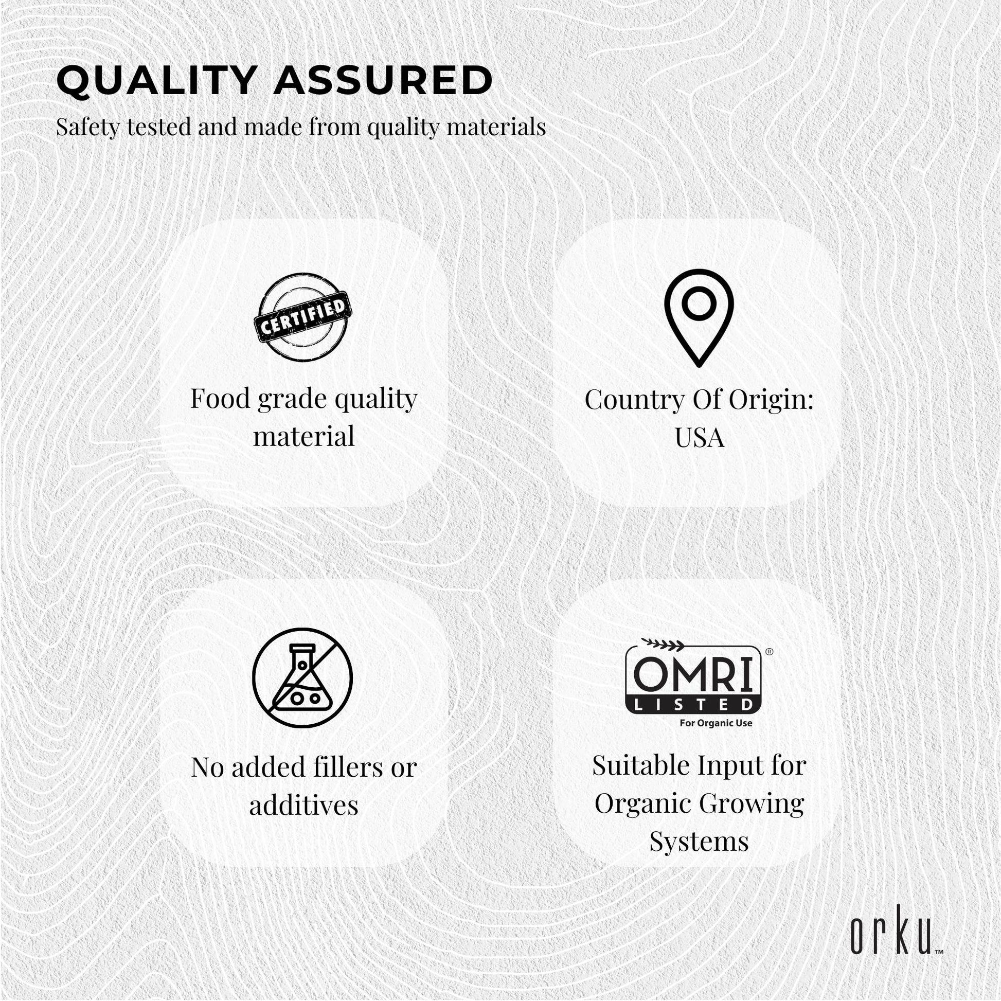 Orku 300g Fine Diatomaceous Earth Tub - Food Grade Fossil Shell Flour