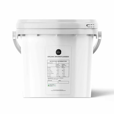 Orku 3.5Kg Organic Brown Linseed Flaxseed Whole Grain Non GMO - Tub