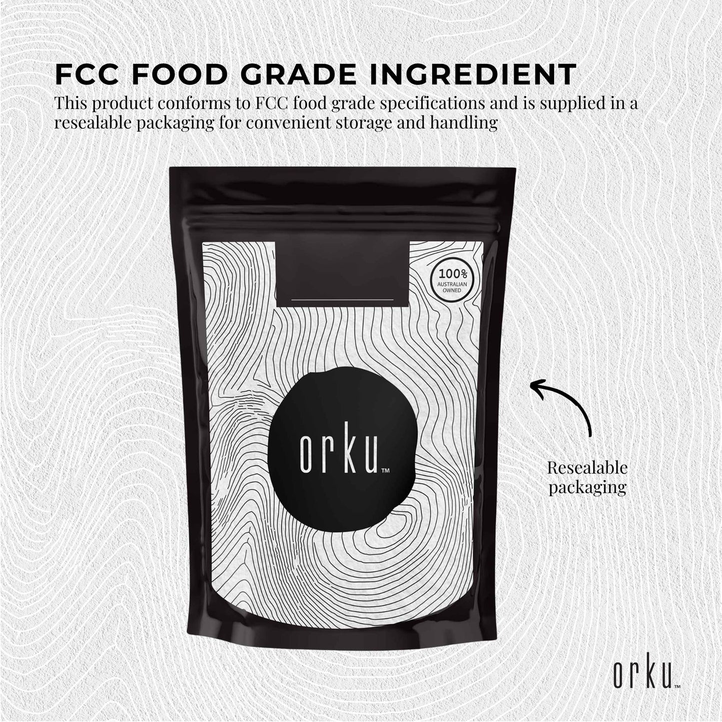 Orku 400g Potassium Bicarbonate Powder - Food Grade Pure FCC Brewing Baking