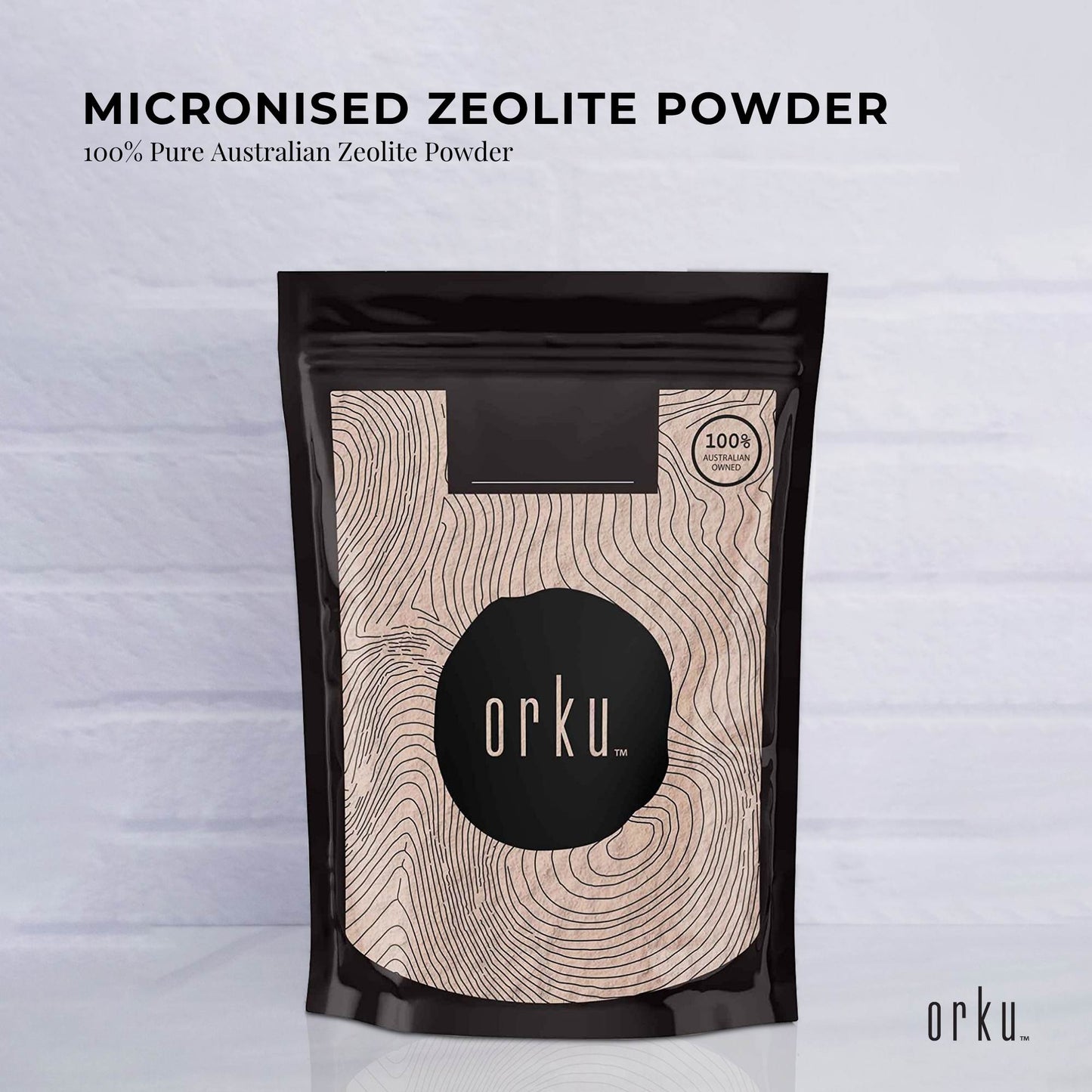 Orku 400g Ultrafine Micronised Zeolite Powder - Natural Australian Mineral