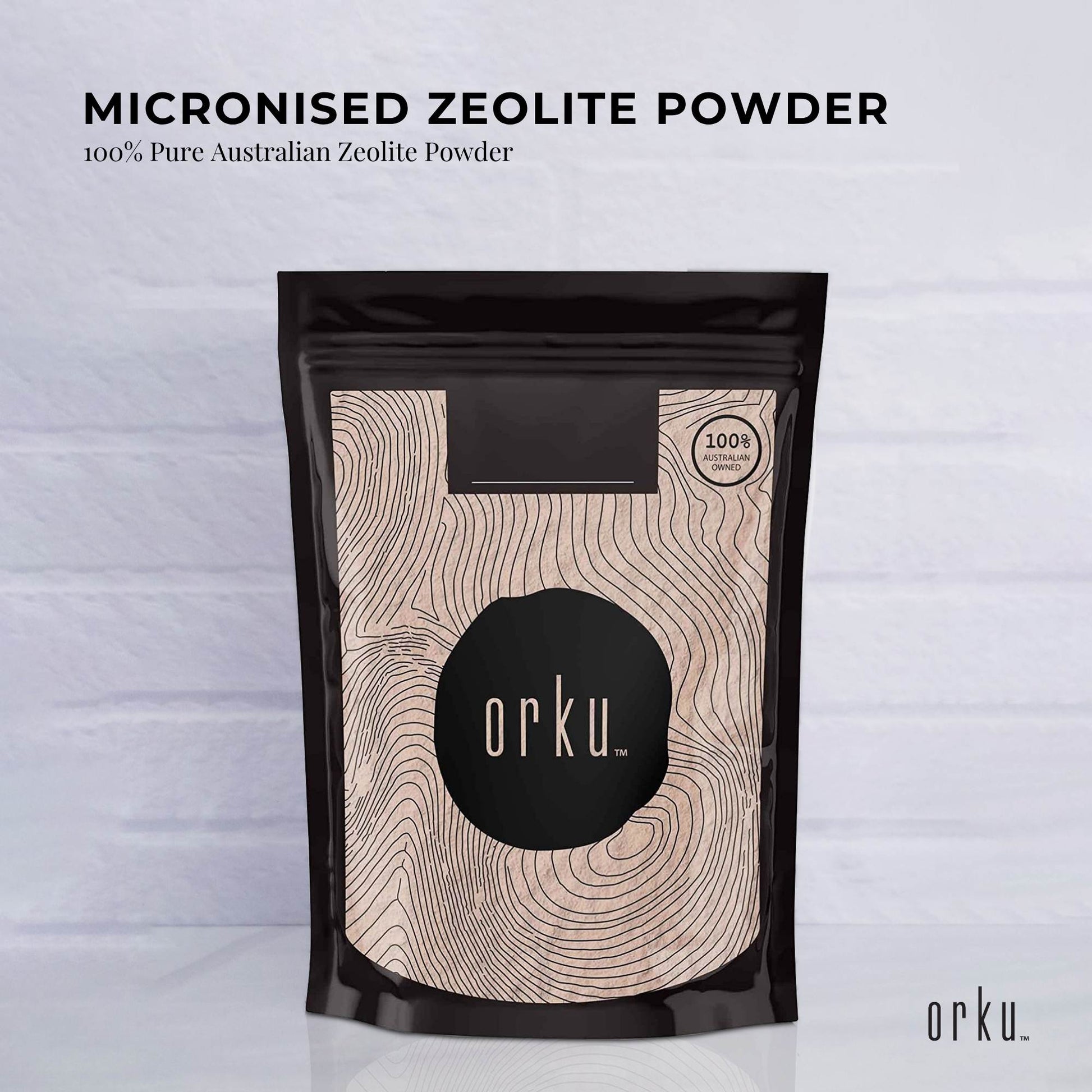 Orku 400g Ultrafine Micronised Zeolite Powder - Natural Australian Mineral