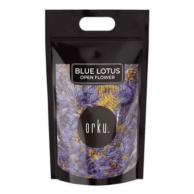 Orku 500g Blue Lotus Flowers - Dried Whole Open Lily Nymphaea Caerulea