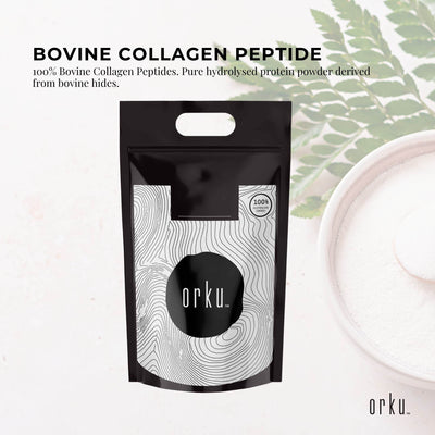 Orku 5Kg Bovine Collagen Peptides Powder Hydrolysed Protein Unflavoured