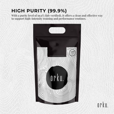 Orku 5Kg Creatine Monohydrate Powder 200 Mesh Micronised 99.9% Pure