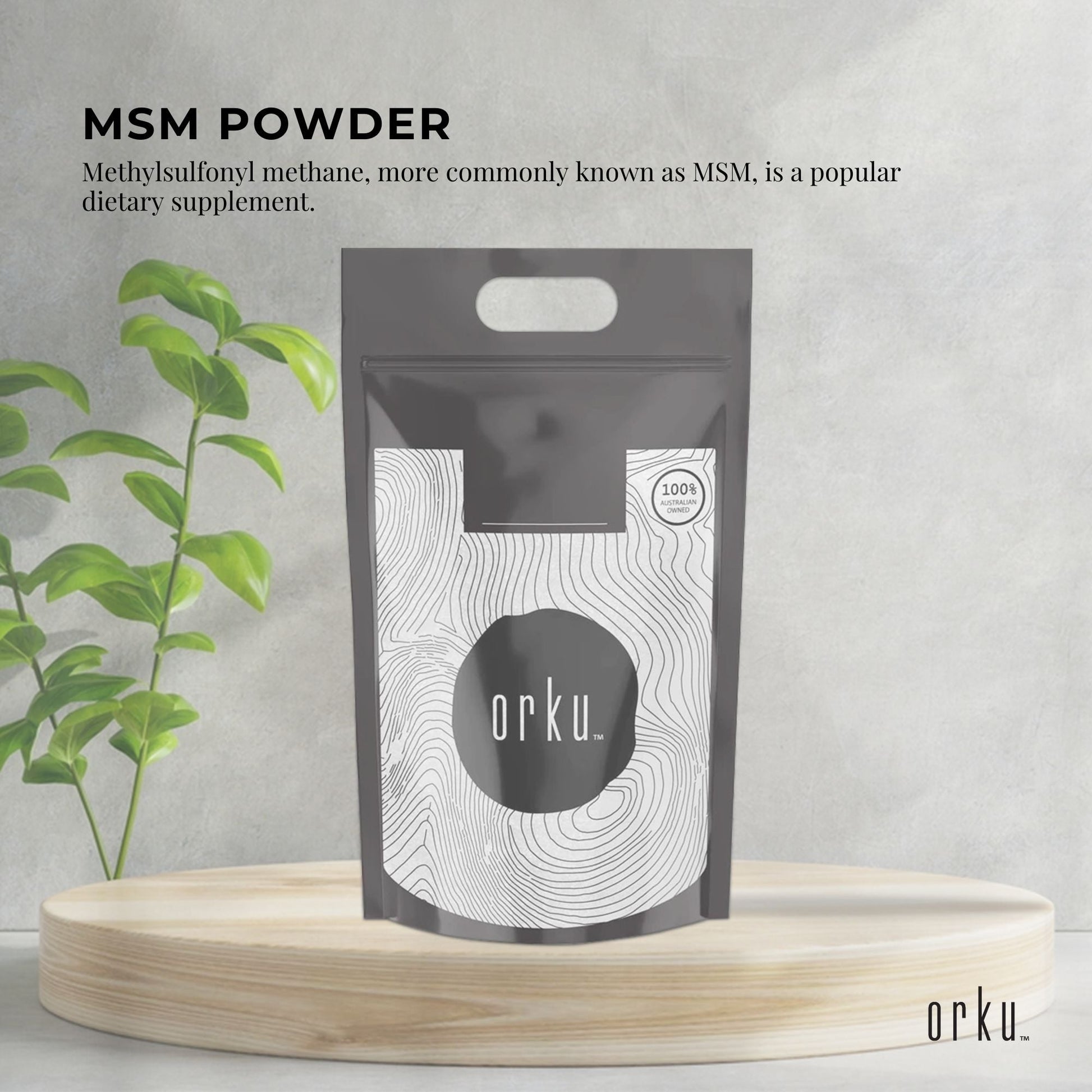 Orku 5Kg MSM Powder or Crystals - 99.9% Pure USP Grade Methylsulfonylmethane