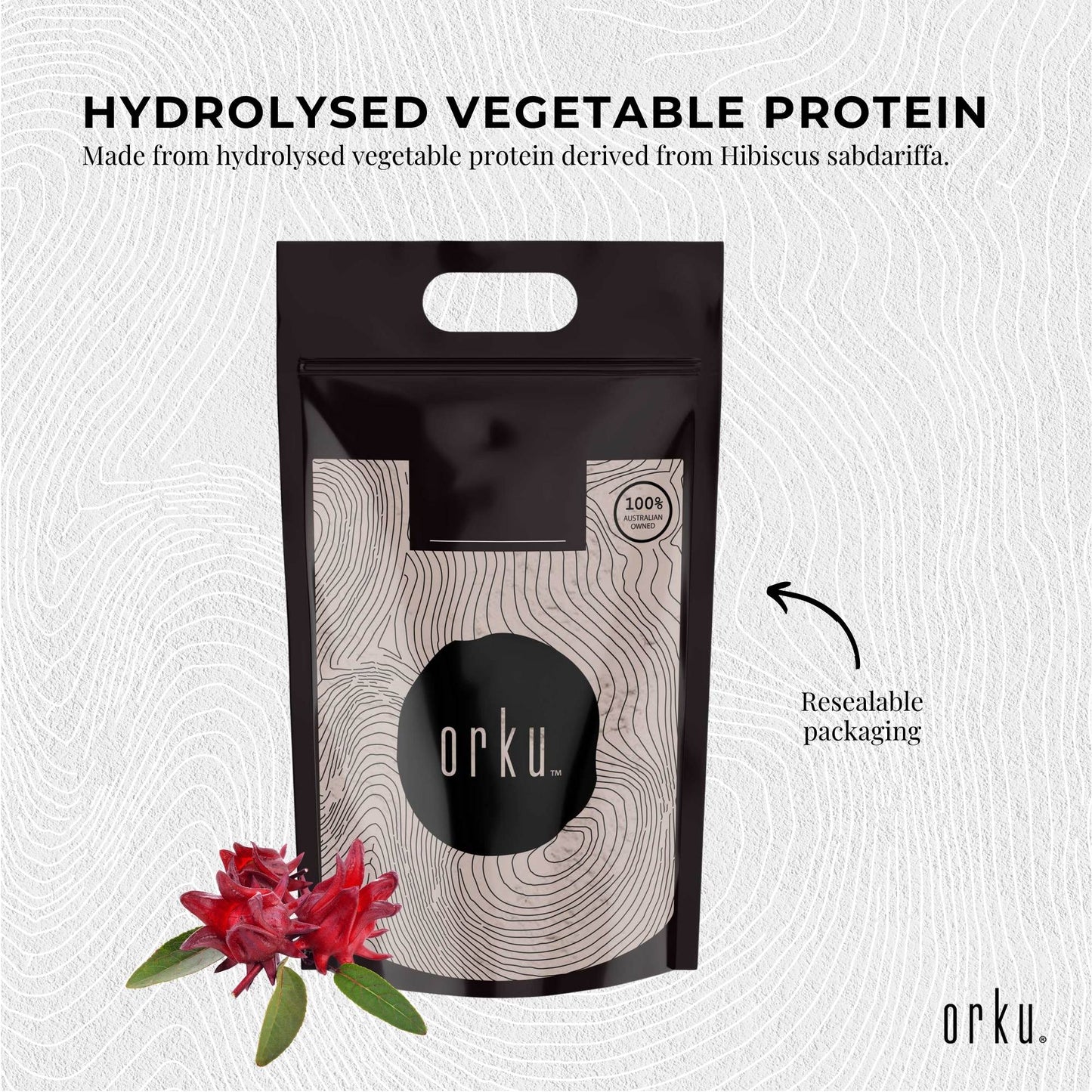 Orku 5Kg Vegan Collagen Plant Based Alternative Powder Hydrolysed Protein