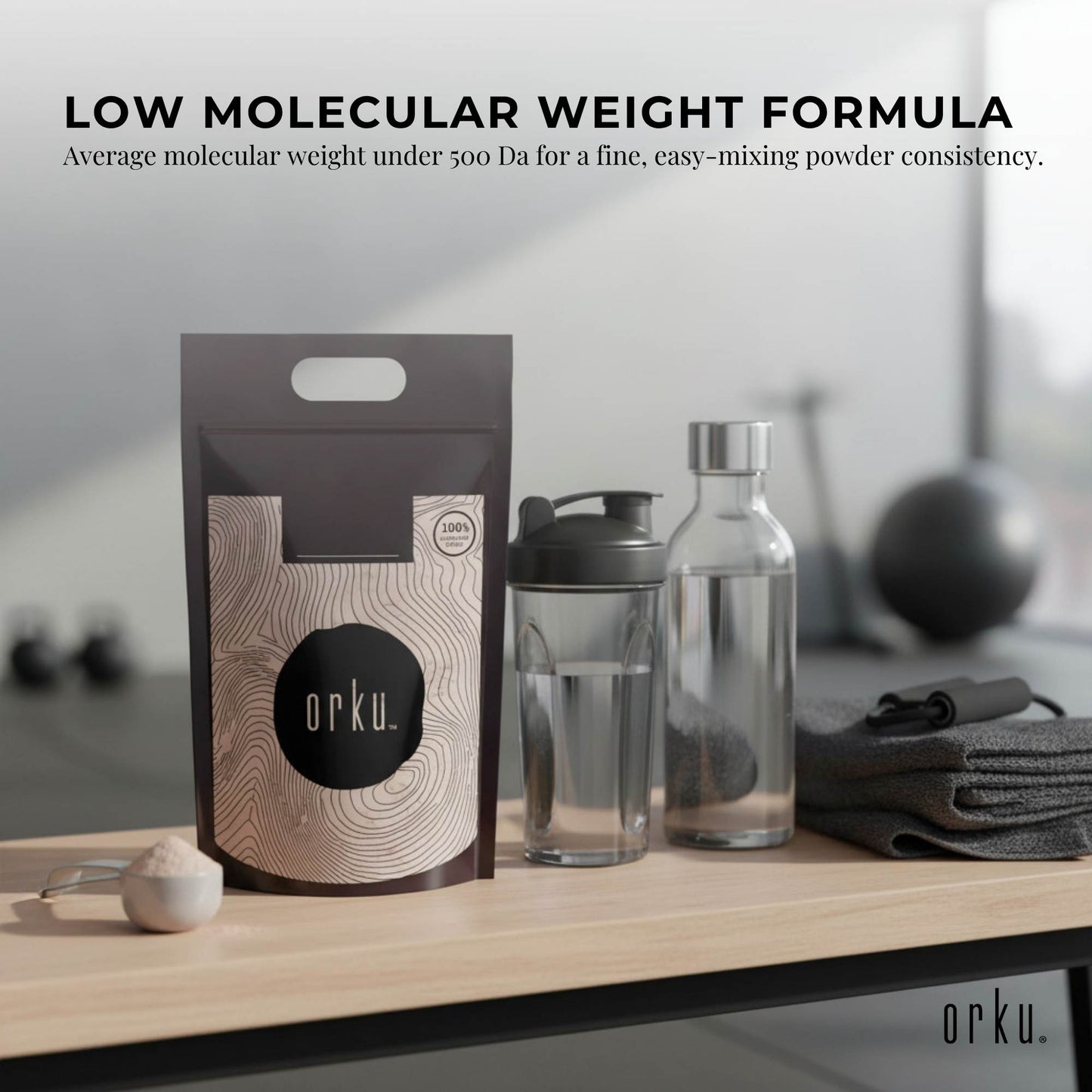 Orku 5Kg Vegan Collagen Plant Based Alternative Powder Hydrolysed Protein