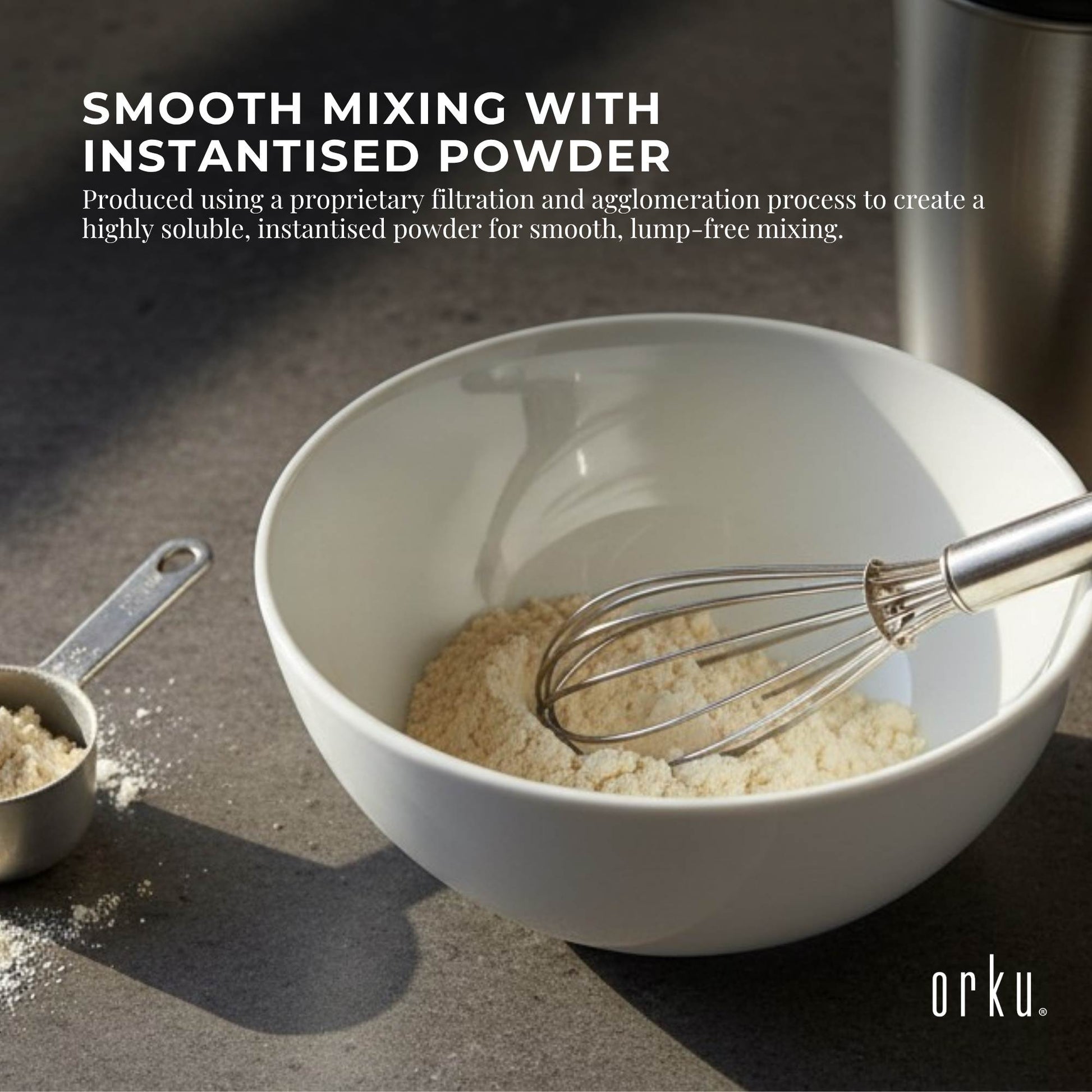 Orku 5Kg Whey Protein Isolate Powder WPI 90% Unflavoured Native Bag
