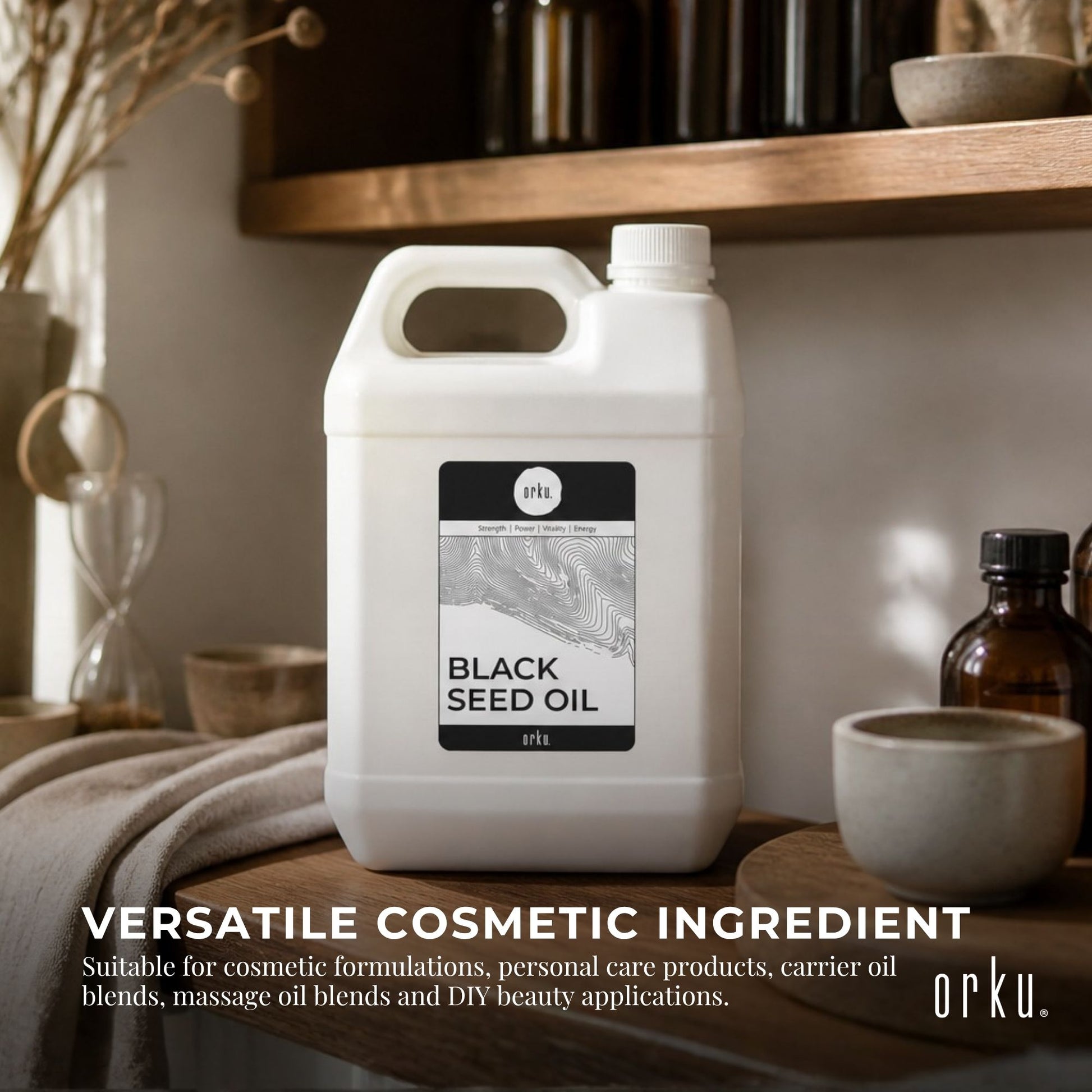 Orku 5L Black Seed Oil Pure Pure Cold Pressed 100% Ethiopian Nigella Sativa Cumin