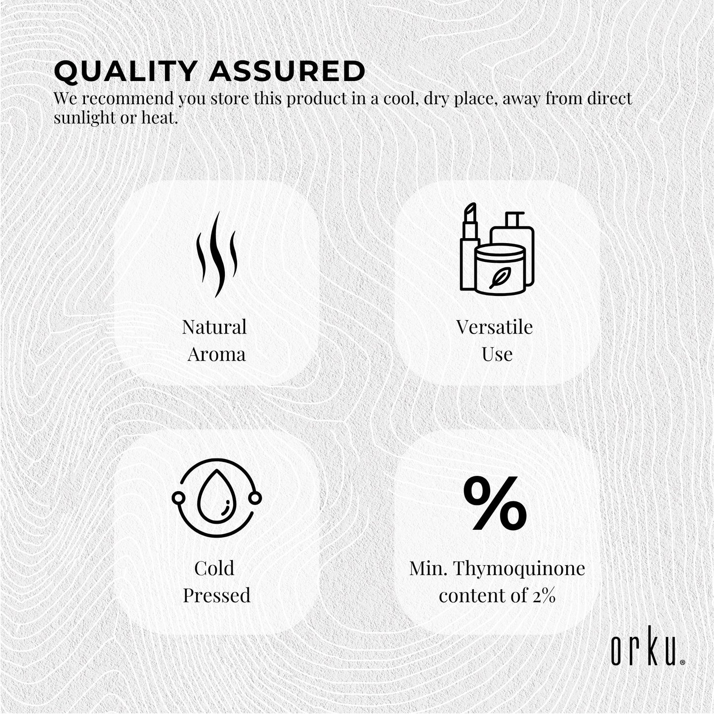 Orku 5L Black Seed Oil Pure Pure Cold Pressed 100% Ethiopian Nigella Sativa Cumin