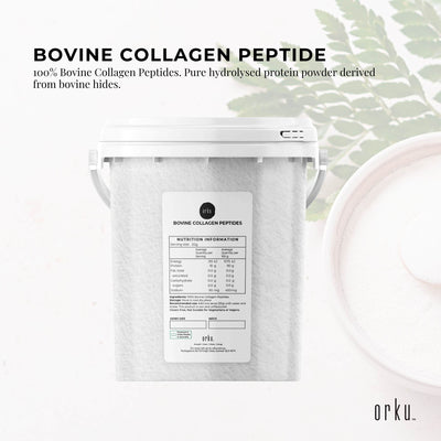 Orku 600g Bovine Collagen Peptides Powder Tub Hydrolysed Protein