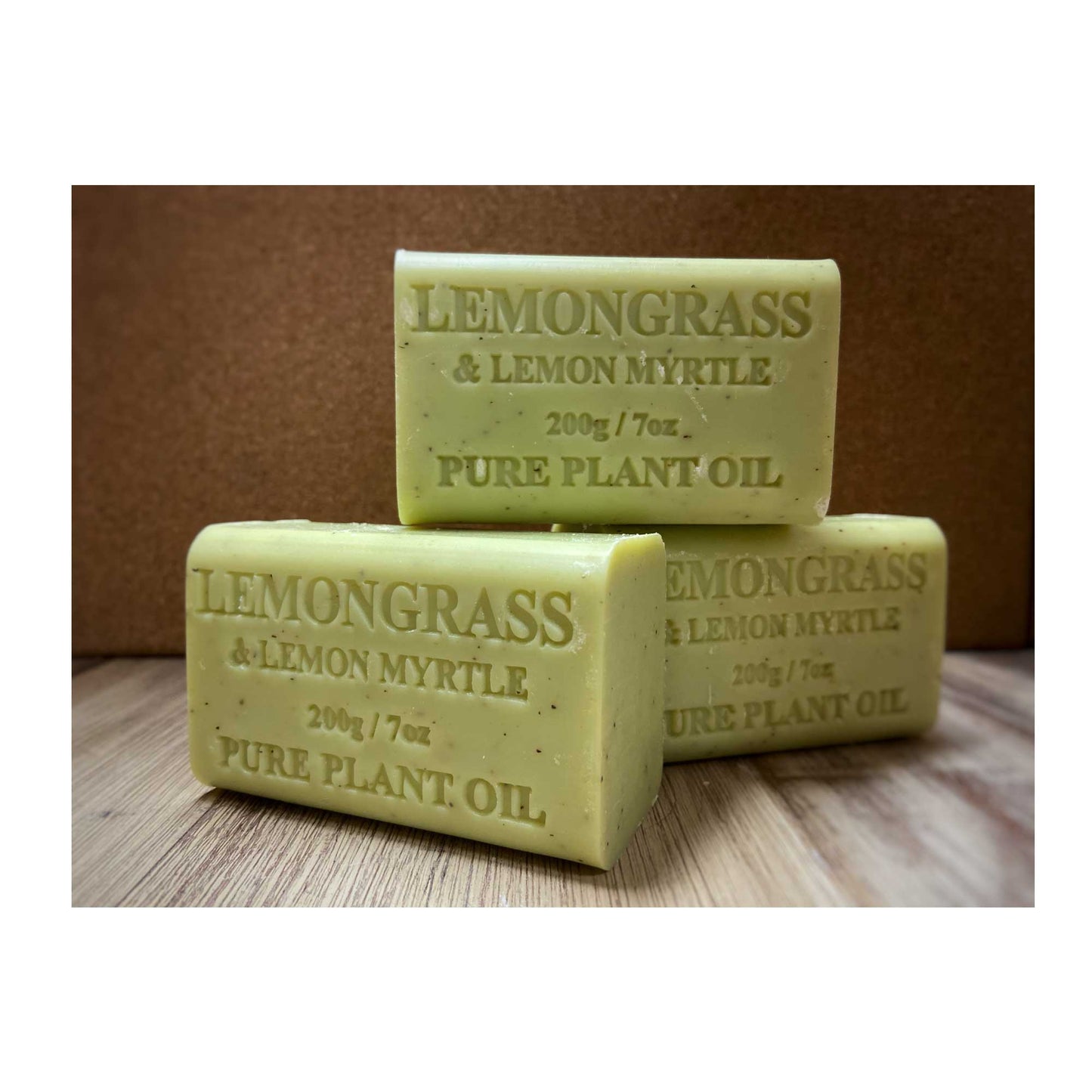 Orku 65x 200g Plant Oil Soap Lemongrass Lemon Myrtle Bar Australian