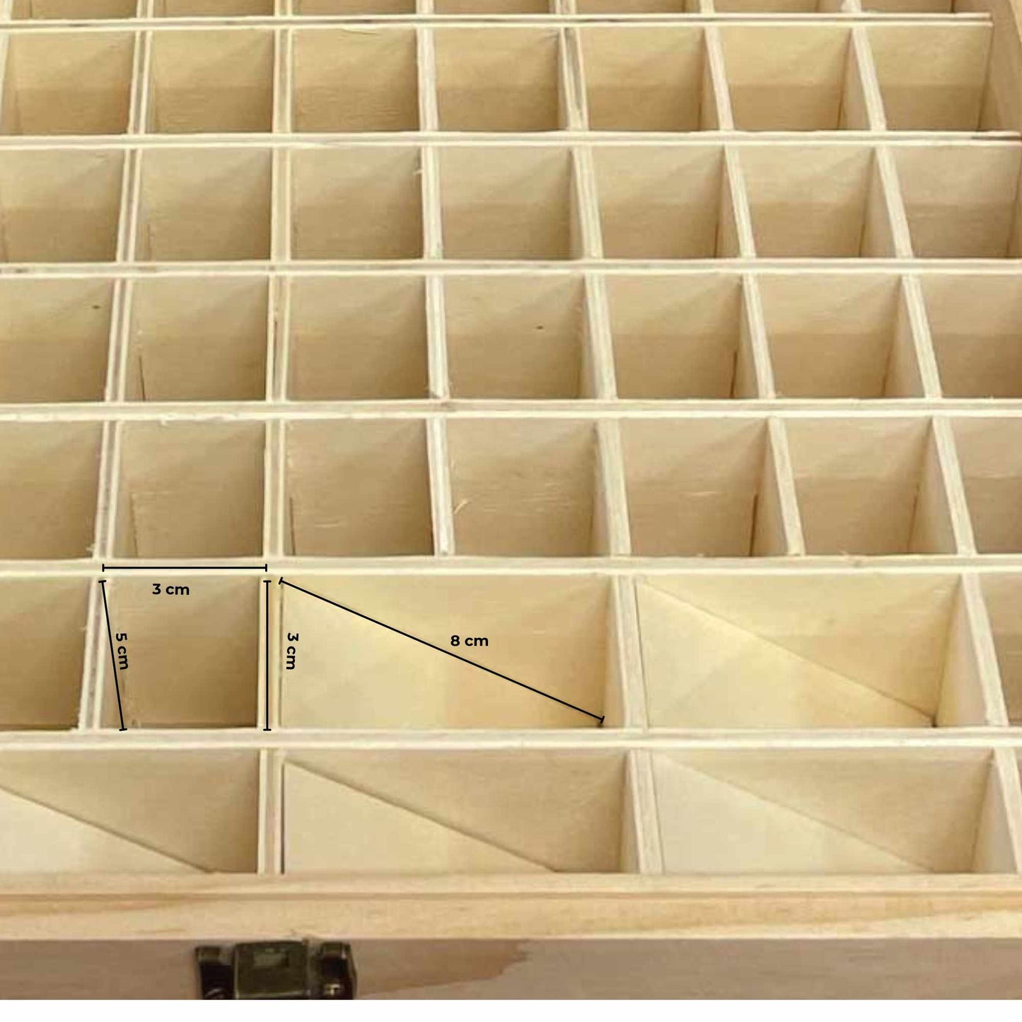 Orku 74 Essential Oil Bottle Storage Box Wooden Organiser Aromatherapy Case