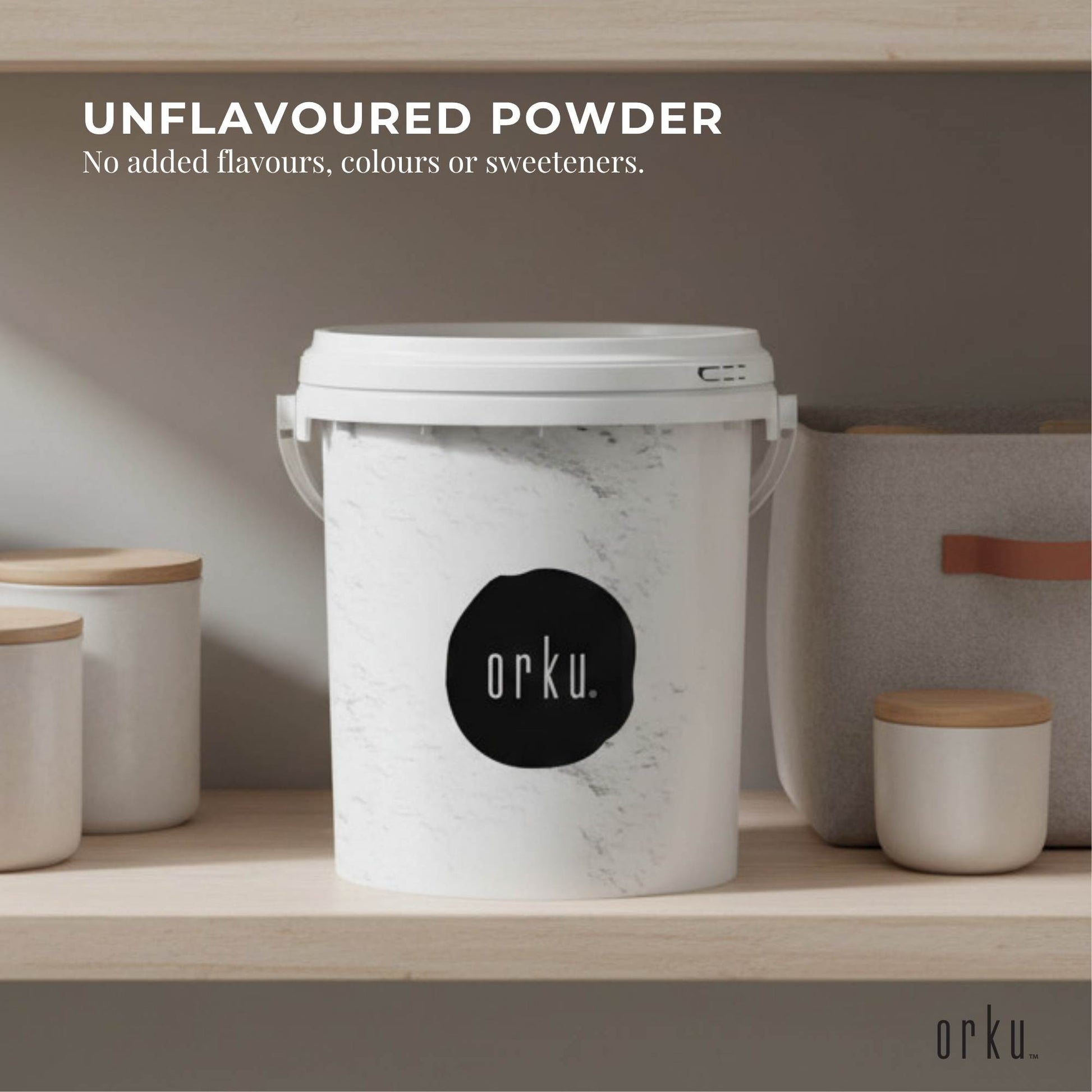Orku 800g Magnesium Bisglycinate Powder Unflavoured Chelated Biglycinate - Tub