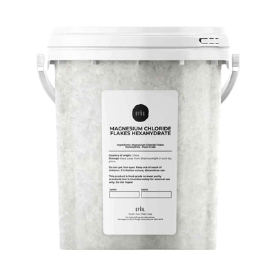 Orku 800g Magnesium Chloride Flakes Hexahydrate Tub - FCC USP Spec Bath Salts