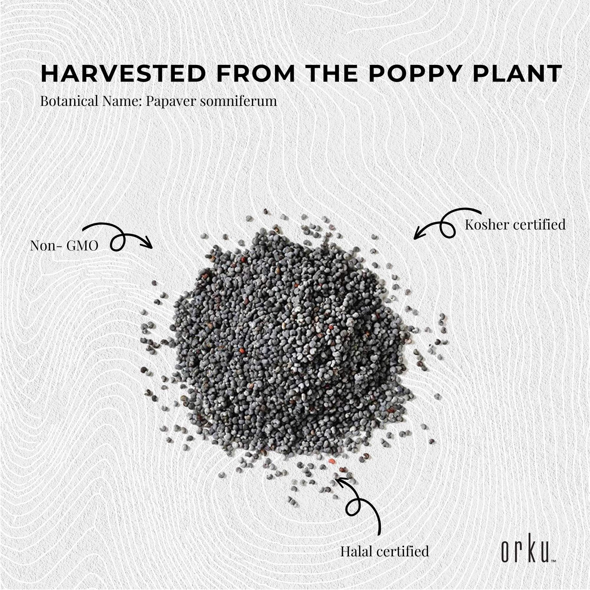 Orku 800g Poppy Seeds Unwashed Bucket Papaver Somniferum For Baking Decorating