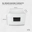 Orku 8L Electric Towel Warmer UV Cabinet Salon Spa White