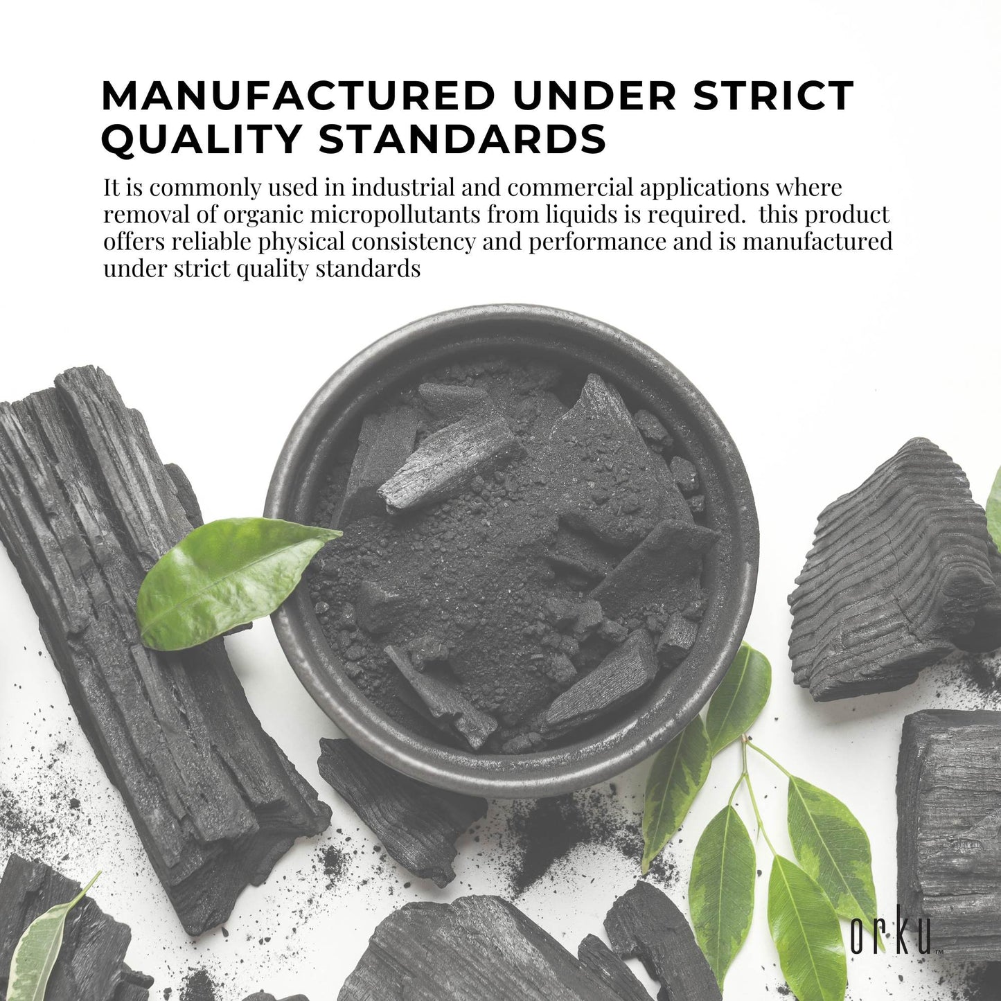 Orku 2Kg Activated Carbon Powder Coconut Charcoal - Water Filtration