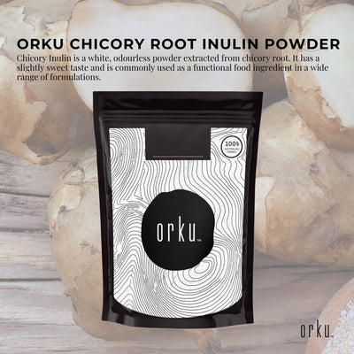 Orku Chicory Root Inulin Powder - Unflavoured Food Ingredient