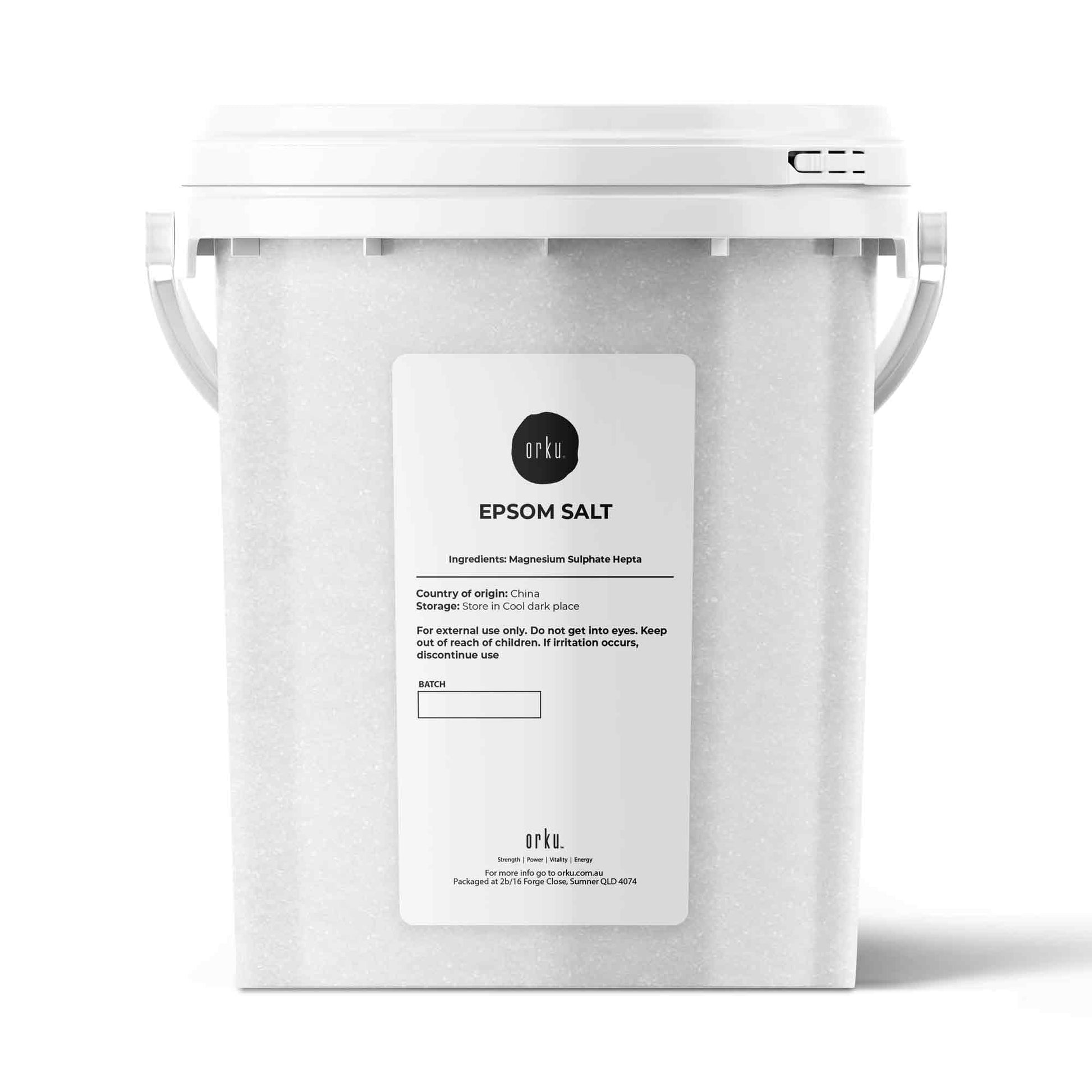 Orku Epsom Salt Tubs - Magnesium Sulphate Bath Feet Body Skin Care Sulfate