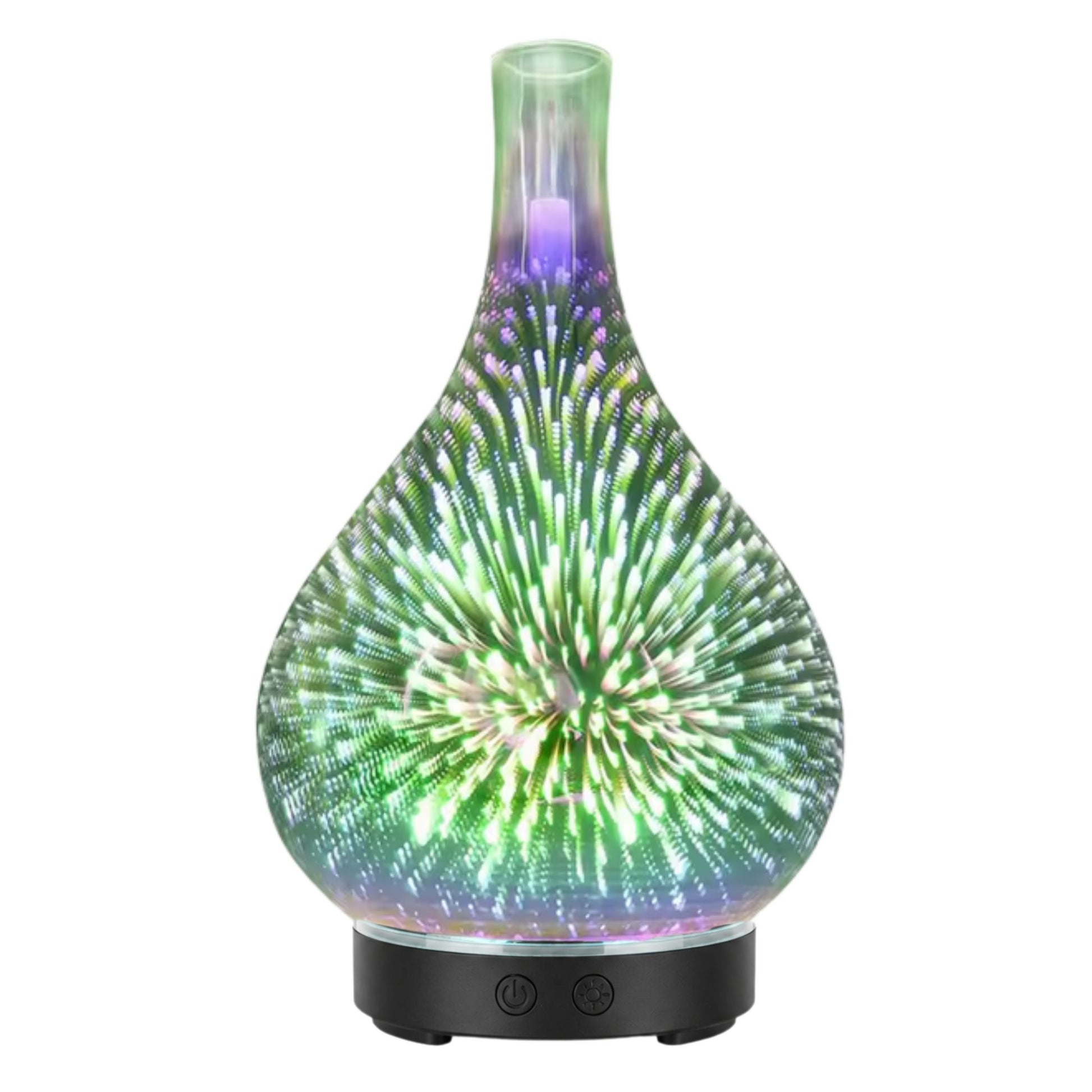 Orku Essential Oil Aroma Diffuser - Mirror 3D Fireworks Light USB Remote