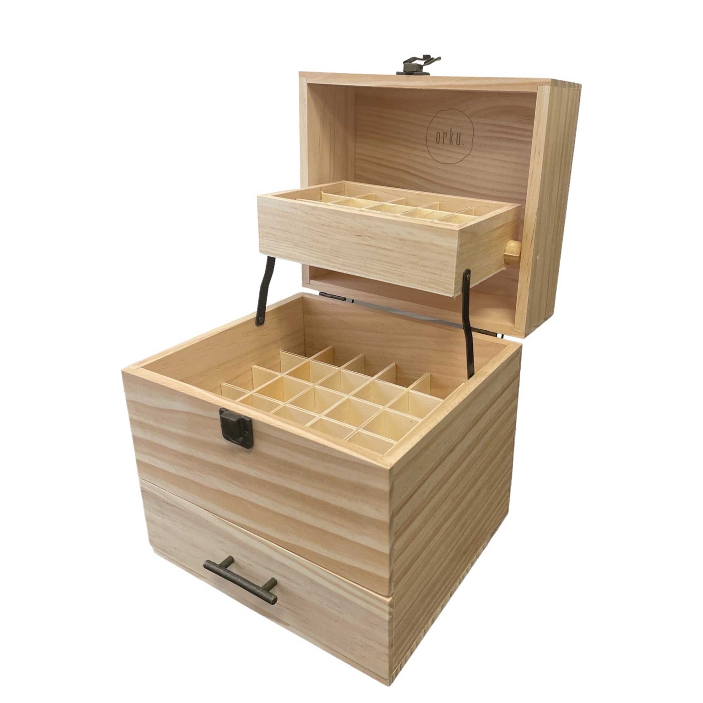 Orku Essential Oil Storage Box Range - 59 or 74 Aromatherapy Bottle Organisers