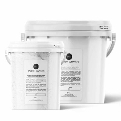 Orku Fine Calcium Sulphate Gypsum Powder Bucket - Dihydrate Food Grade FCC E516
