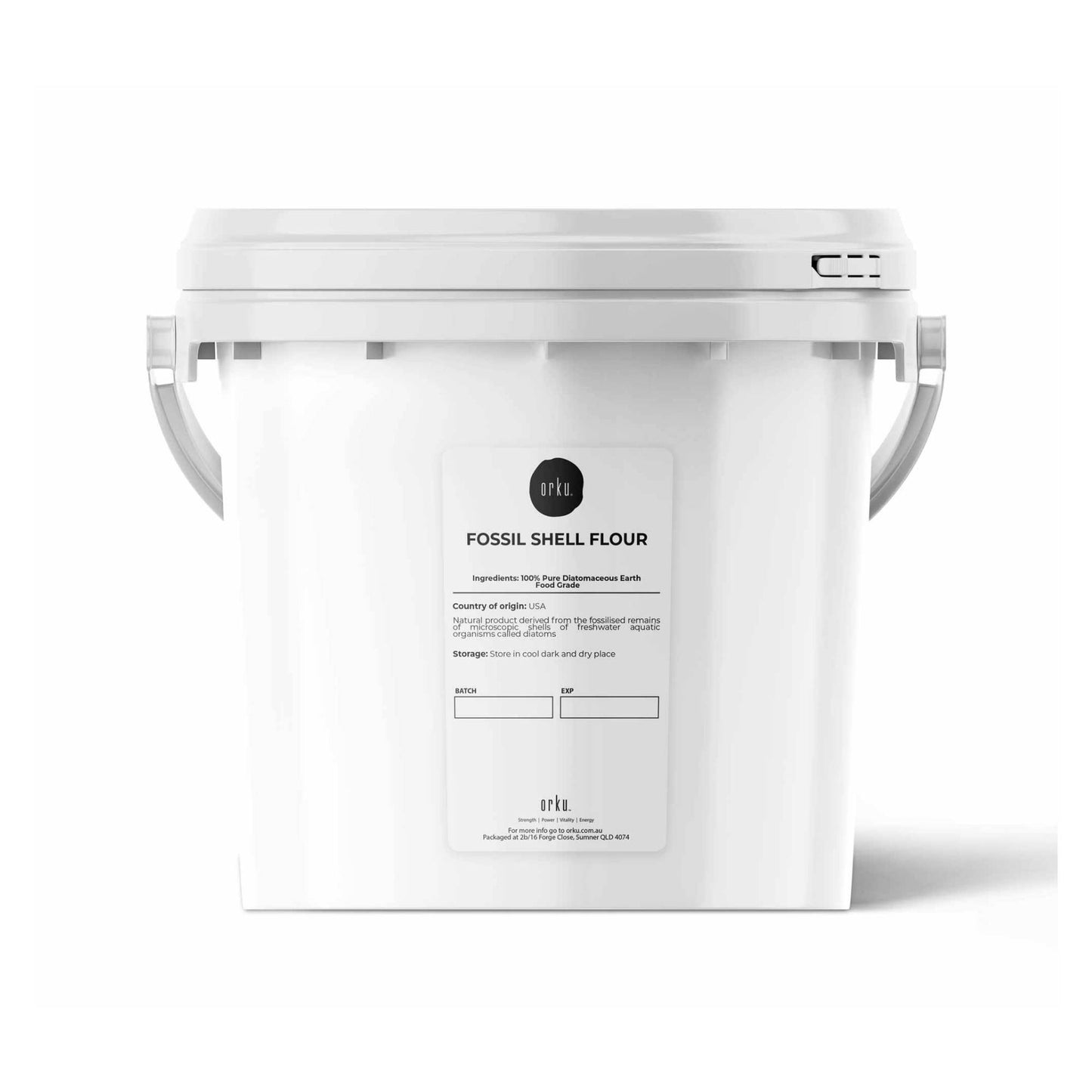 Orku Fine Diatomaceous Earth Tubs - Food Grade Fossil Shell Flour Powder