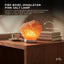 Orku Fire Bowl Himalayan Pink Salt Lamp - Carved Salt Rocks Night Light