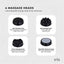Orku Handheld Body Massager 4 Heads - Adjustable Speed for Neck Back Legs