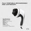 Orku Handheld Body Massager 4 Heads - Adjustable Speed for Neck Back Legs