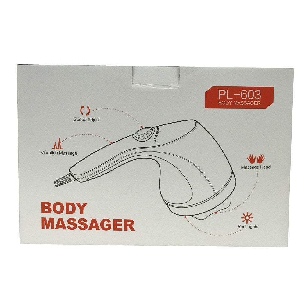 Orku Handheld Body Massager 4 Heads - Adjustable Speed for Neck Back Legs