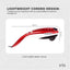 Orku Handheld Body Massager 6 Heads Adjustable Speed Neck Back Legs Red