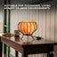 Orku Iron Bowl Himalayan Pink Salt Lamp + Basket - Hand Carved Night Light